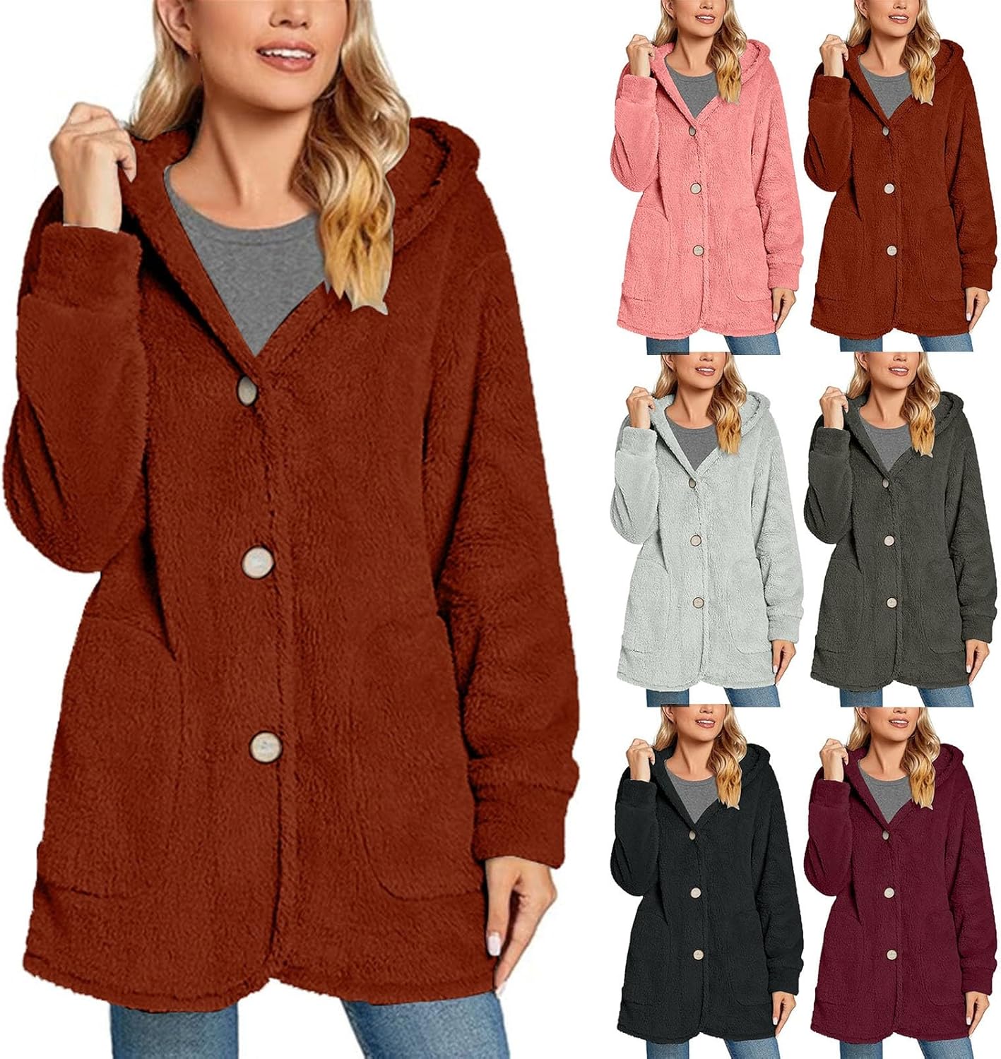 Warm Fashionable Fleece Hoodie for Women
