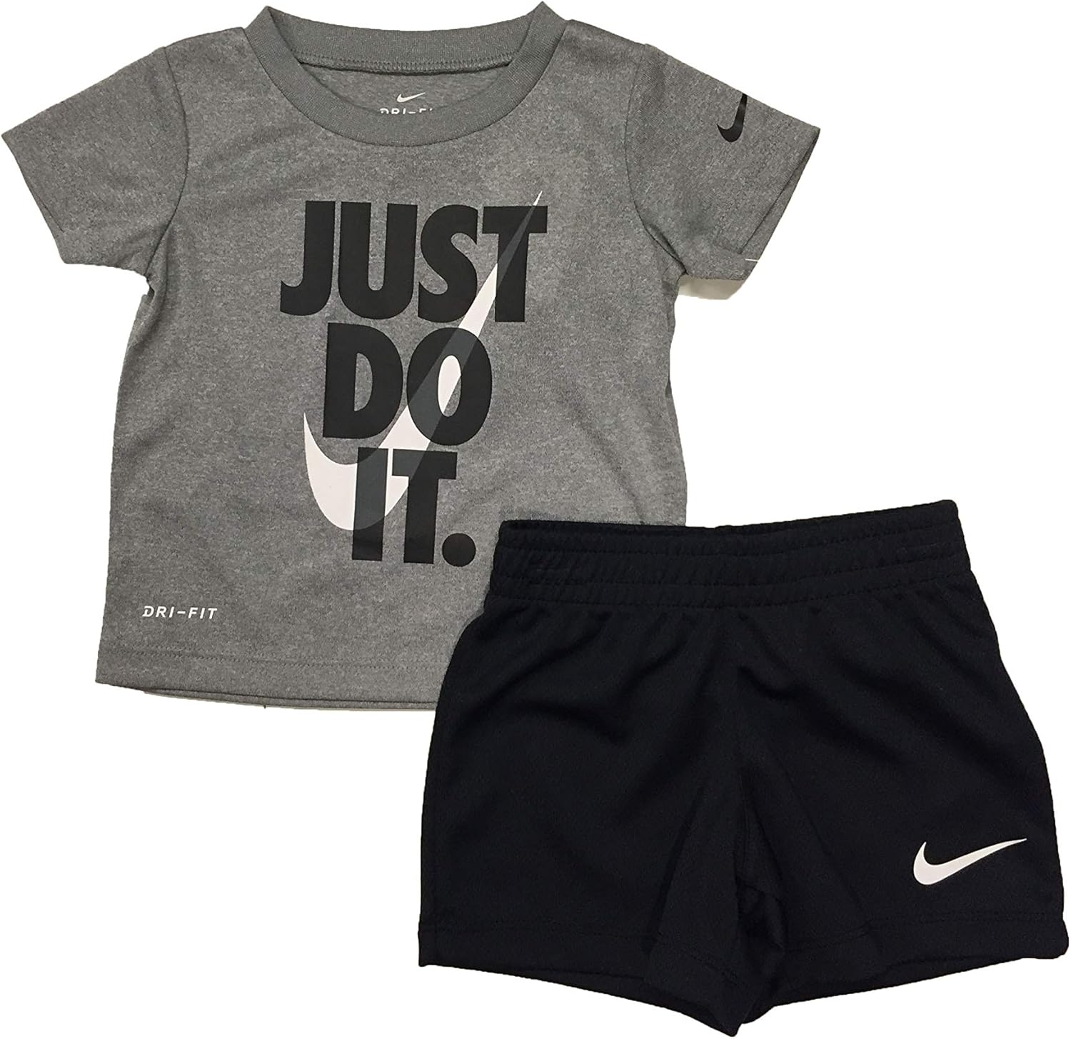 NILE Just Do It Graphic T-Shirt Shorts Set for Babies