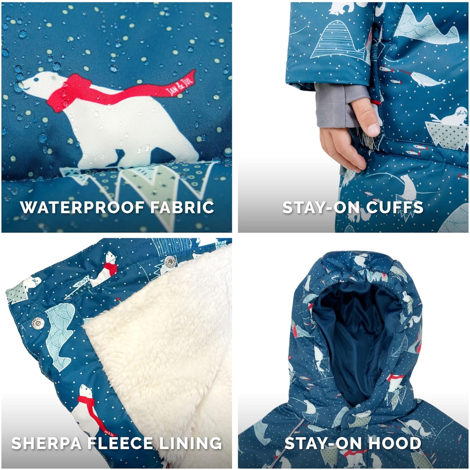 Jan Jul Waterproof Insulated Puffy Coat for Kids