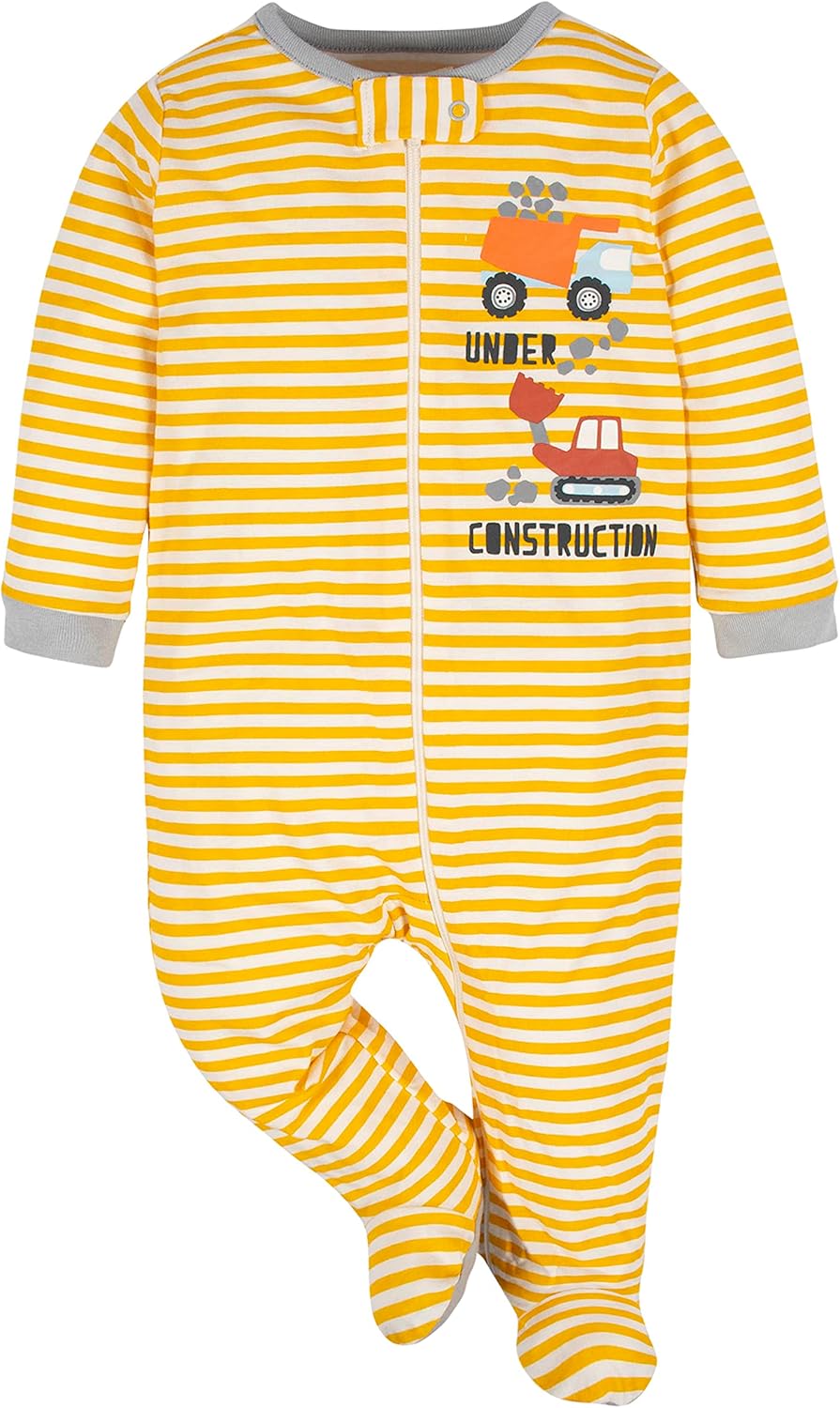 4-Pack Sleep N Play Footies for Babies - Soft Warm Comfortable