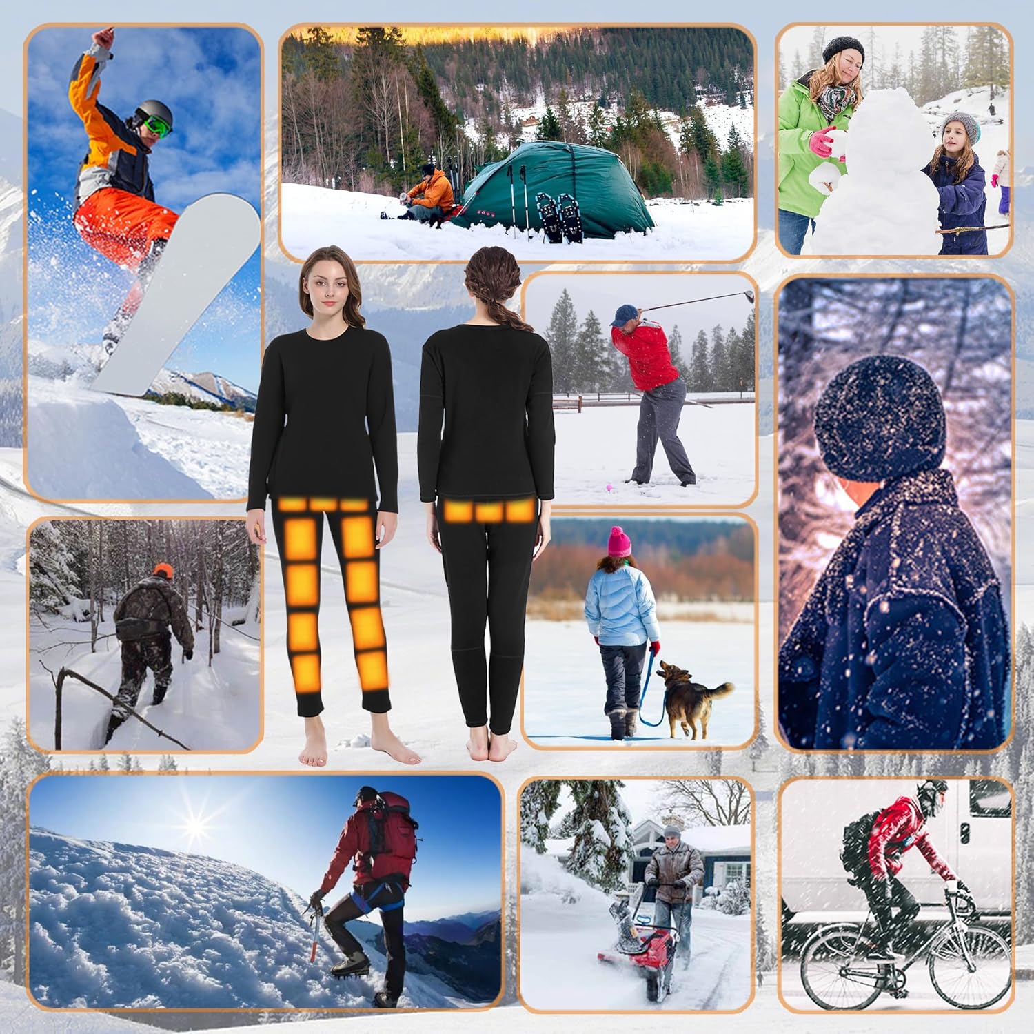 Heat-Generating Thermal Pant for Women