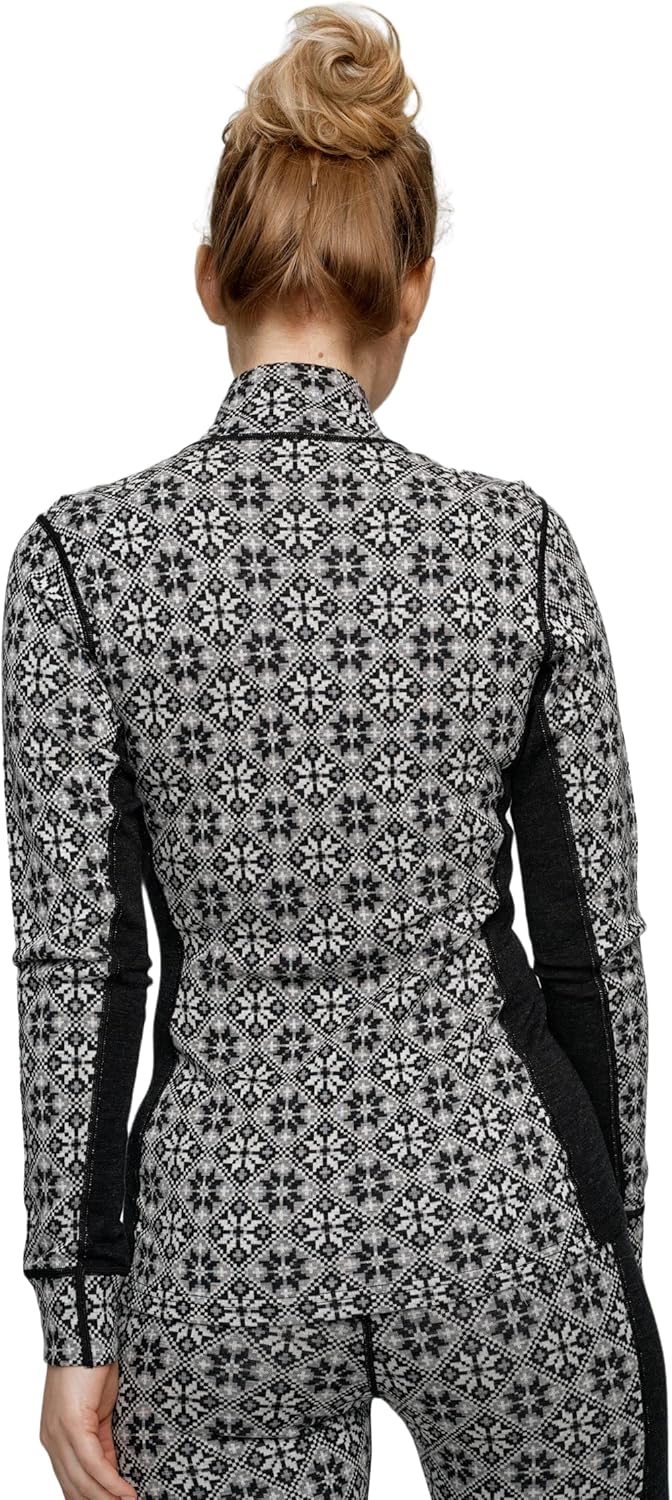 Kari Traa Rose Half Zip Womens Base Layer Top Quilted Warmth and Confidence