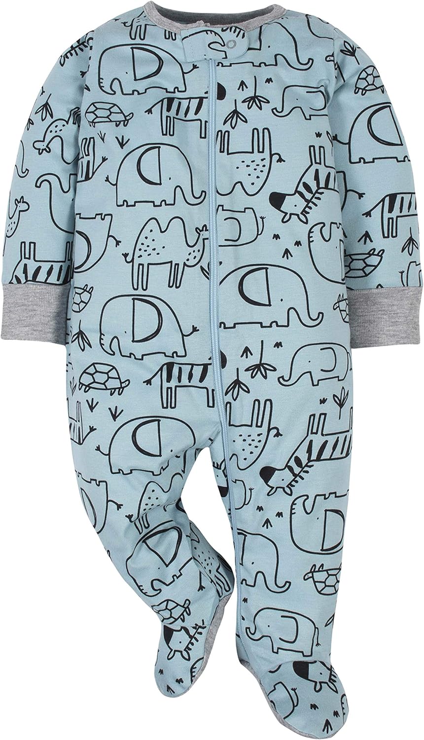 Gerber Baby Boys 4 Pack Sleep n Play Footies
