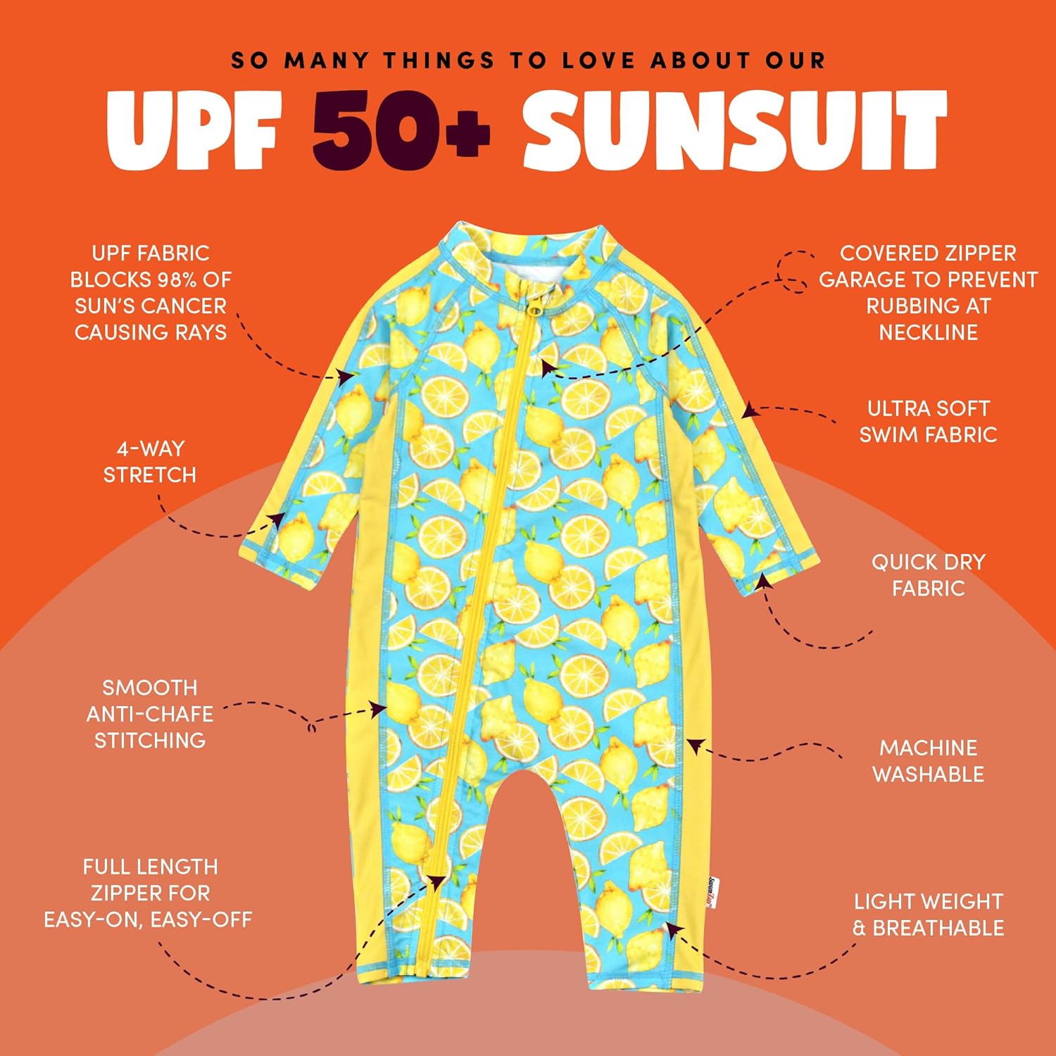 SwimZip Boys UPF 50 Swimming Suits