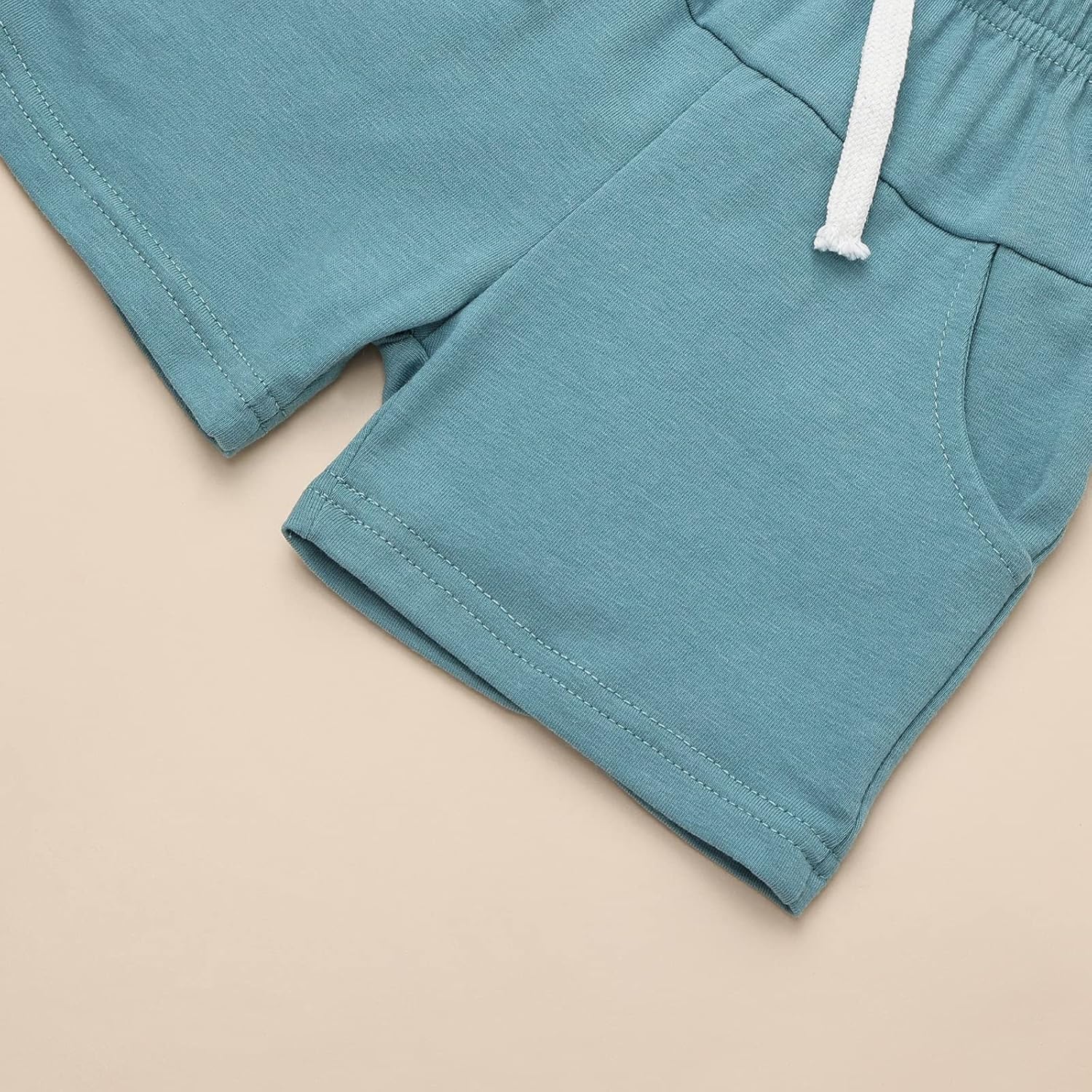 Perfect Summer Set Toddler Boys Outfit with Contrast Design
