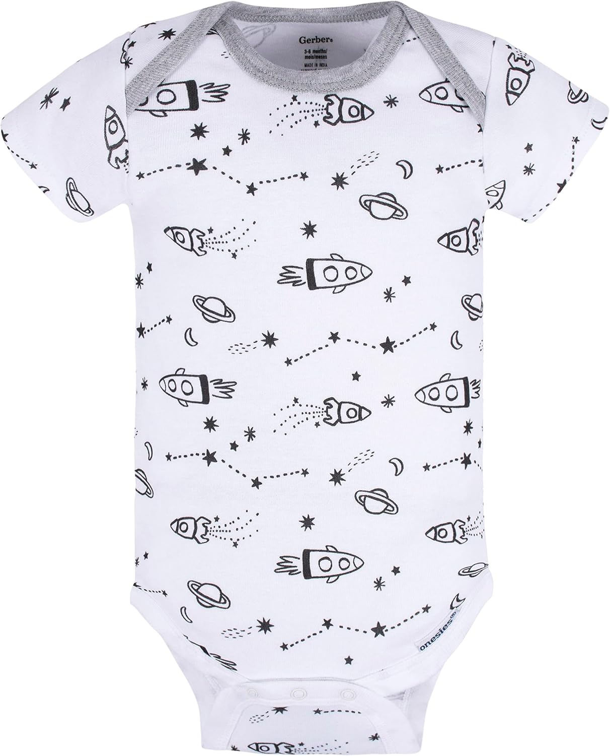 5-Piece Gerber Baby Boys 5-PackShort Sleeve Onies bodysuits