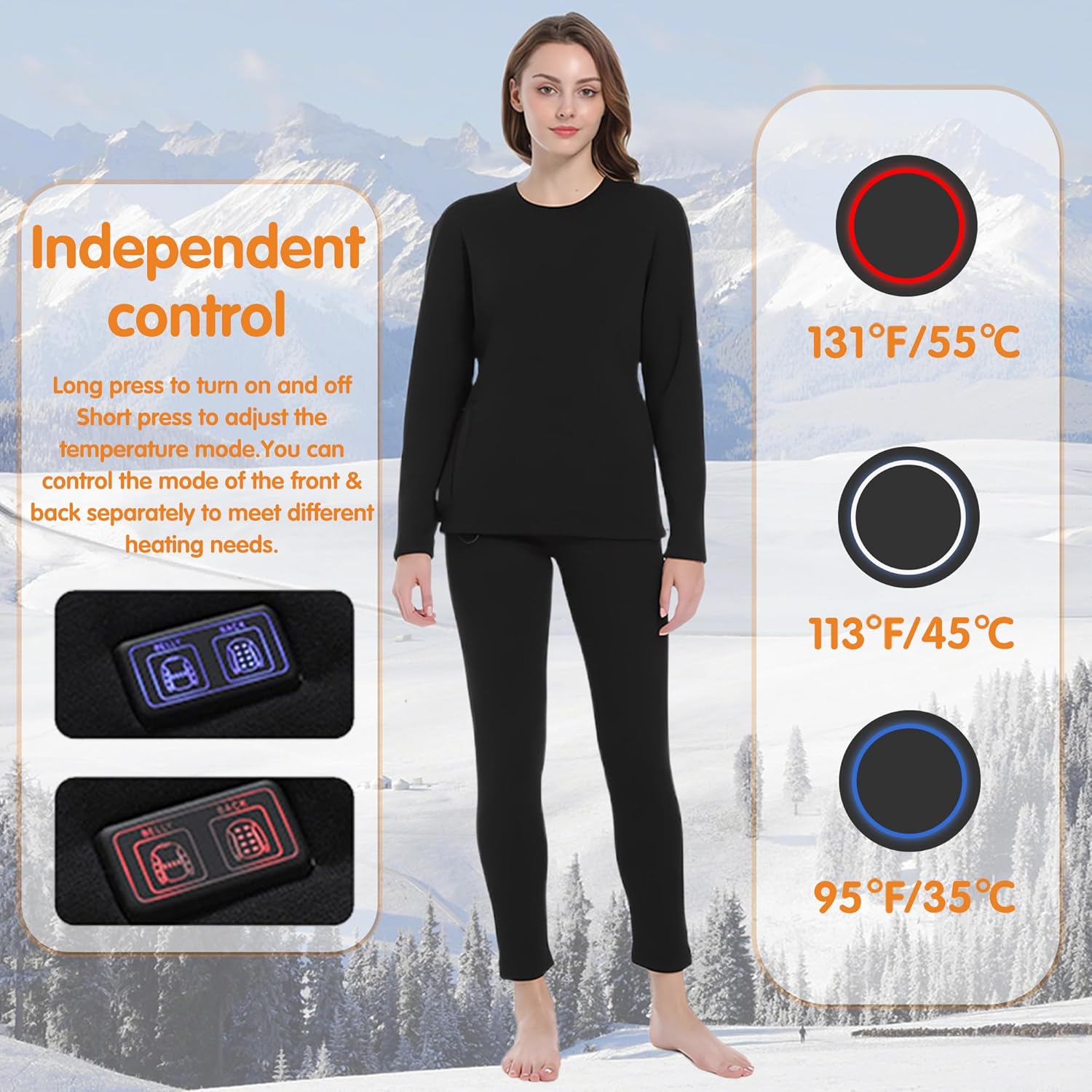 Heat-Generating Thermal Pant for Women