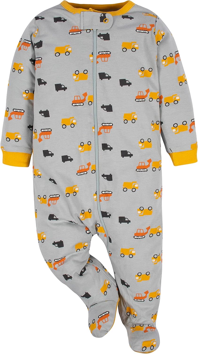 4-Pack Sleep N Play Footies for Babies - Soft Warm Comfortable
