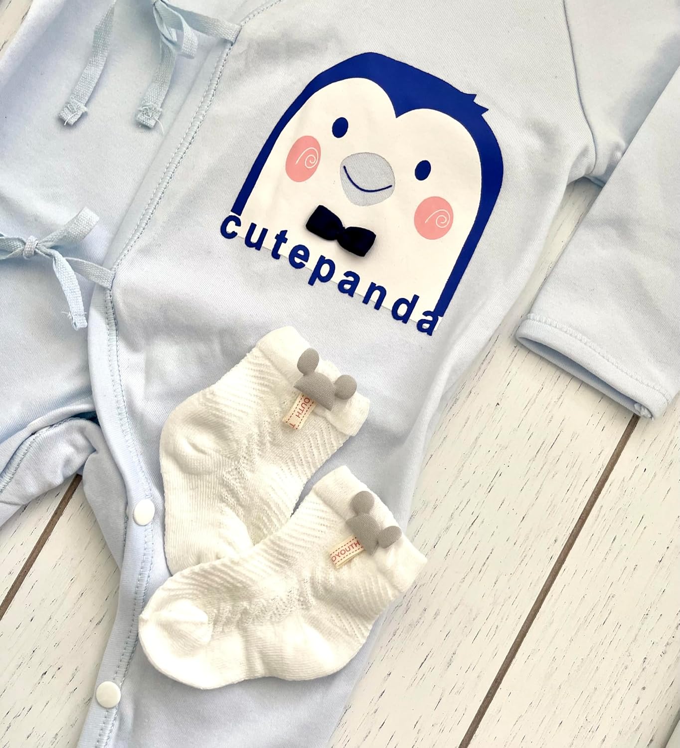 Adorable Baby Boy Pj Set Penguin 3-6