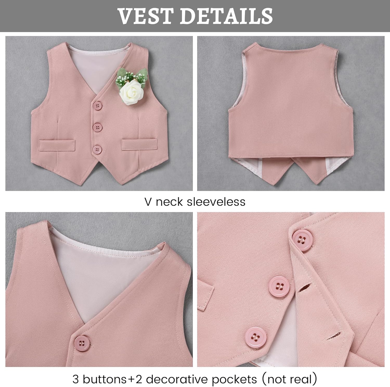 SanMio Baby Boy Suits Set - 18-Month infant tuxedo outfit