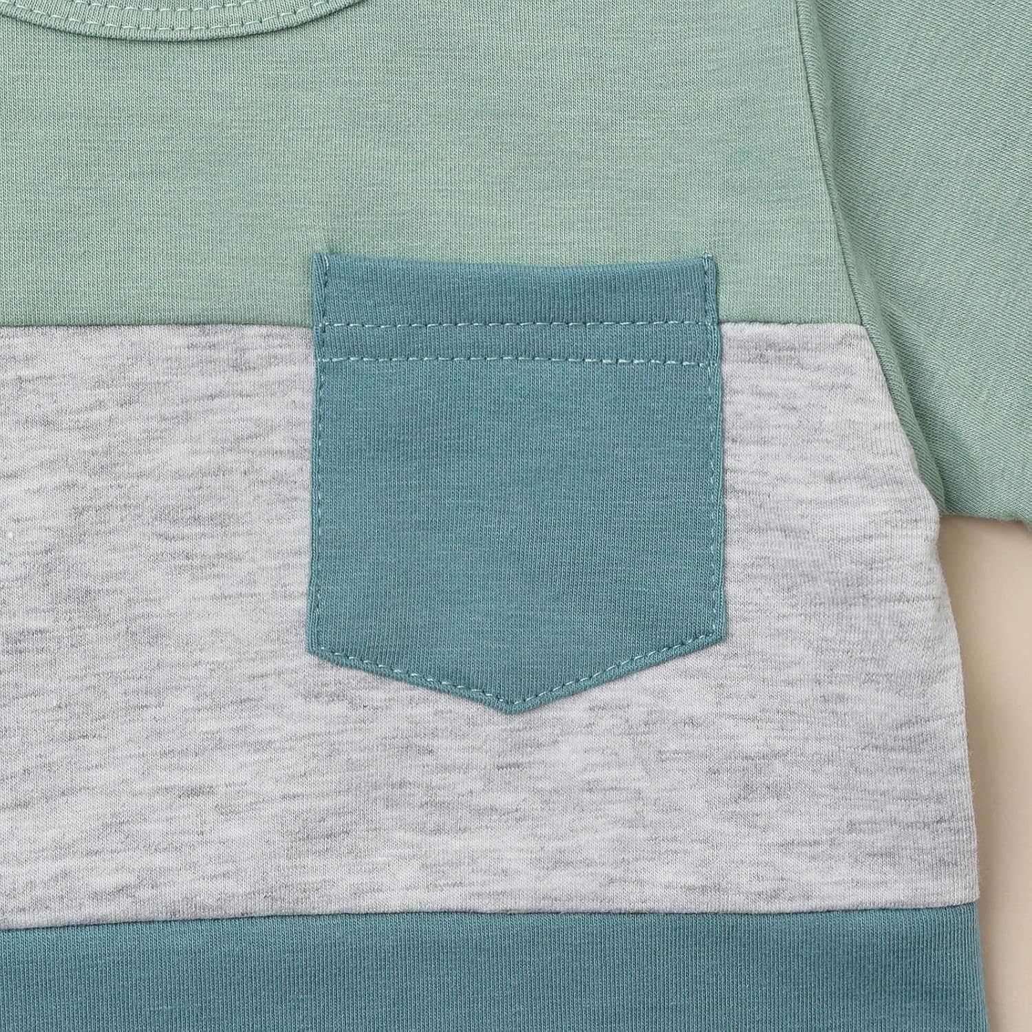 Perfect Summer Set Toddler Boys Outfit with Contrast Design