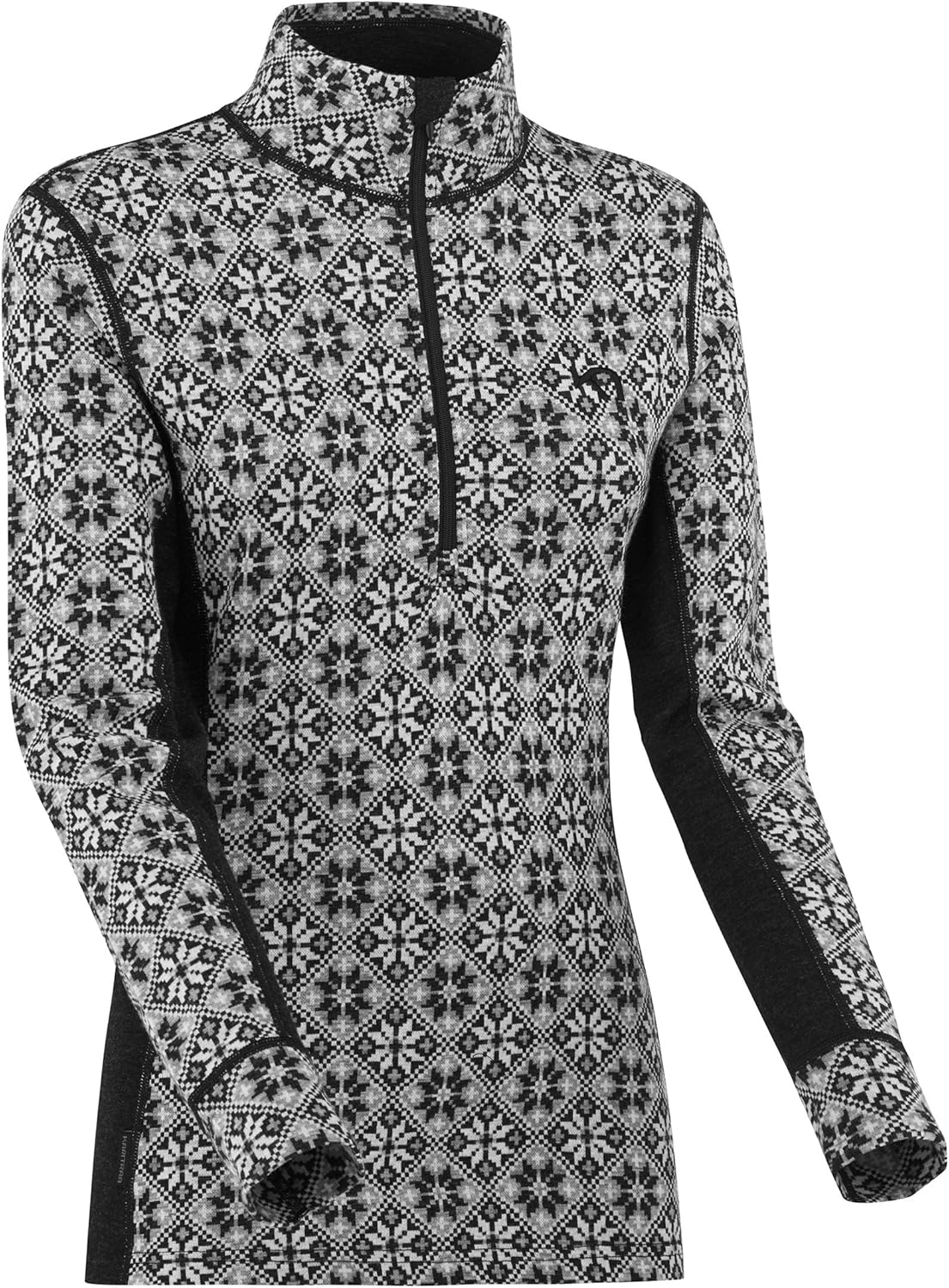 Kari Traa Rose Half Zip Womens Base Layer Top Quilted Warmth and Confidence