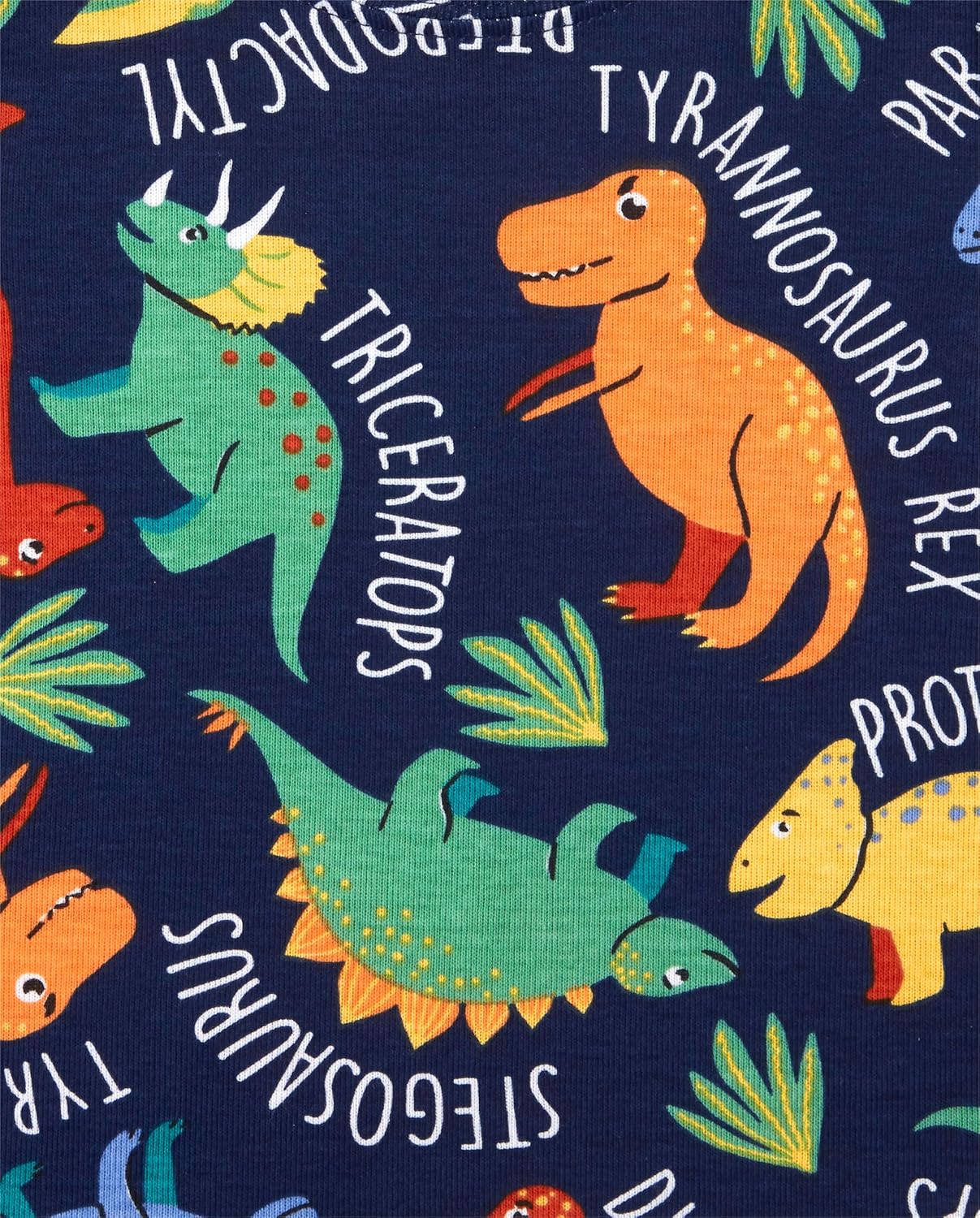 Dino Fun The Childrens Place Baby Boys Snug Fit Cotton Pajama Set