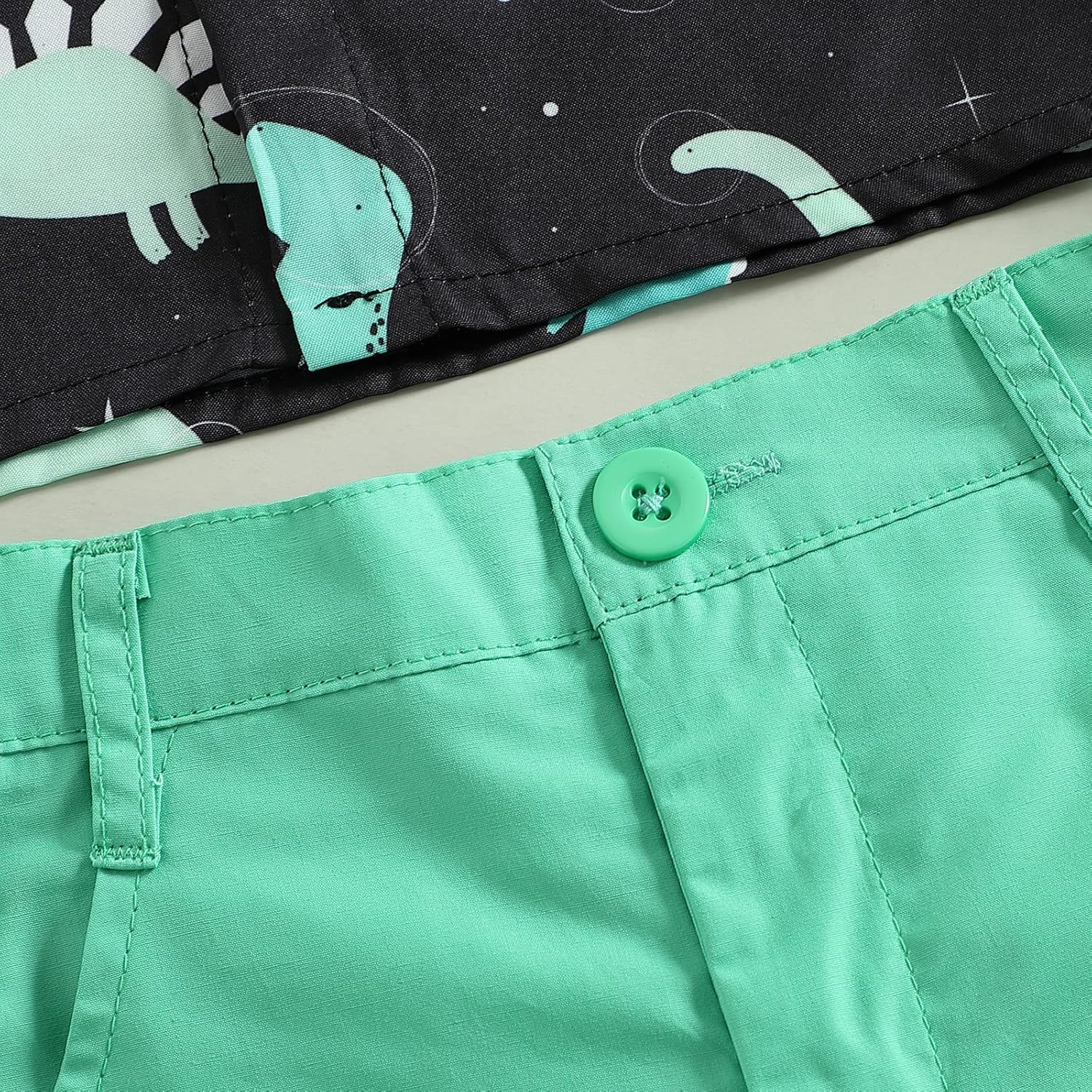 Dinosaur Print Toddler Boy Clothes Set