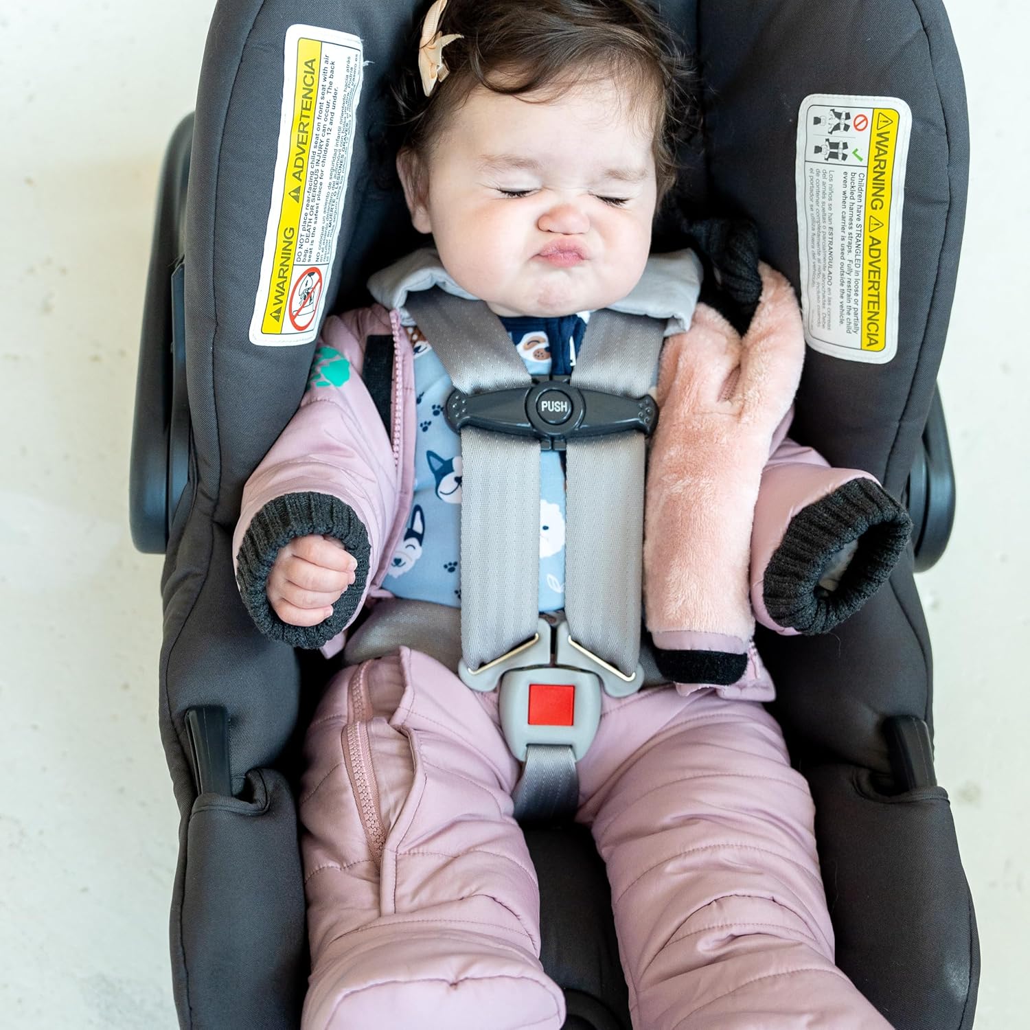Quick Close Safer Car Seat Winter Jacket for Kids